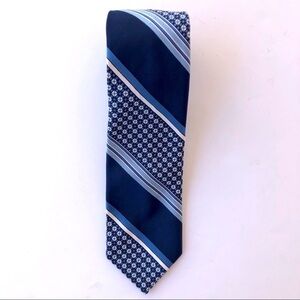 Givenchy Vintage Blue Tie Designer Stripes Men